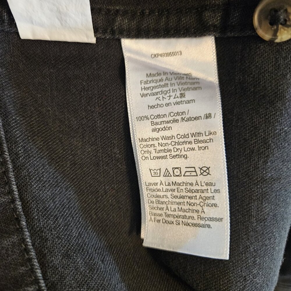Madewell Denim Seamed Mini Dress in Washed Black Size 4 $114.99 MSRP - Picture 5 of 5